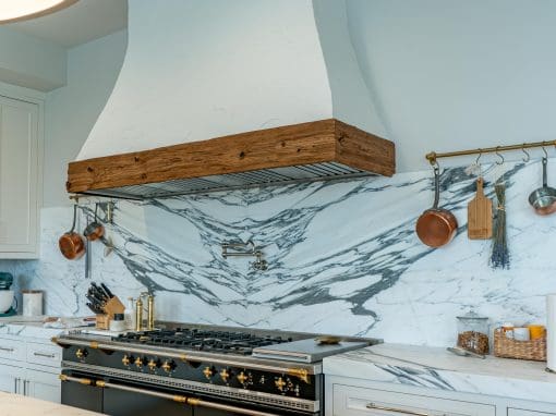 Mushroom Wood Oven Hood Trim